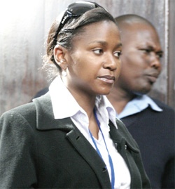 Mrs Timberlake in court in 2010 charged with being a member of a unrgistered society. The case has since then been withdrawn by State. She is now demanding for the Ministerial Statements in Parliament.